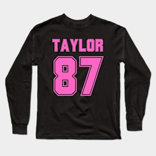 Pink Numbers Taylor 87 Long Sleeve T-Shirt